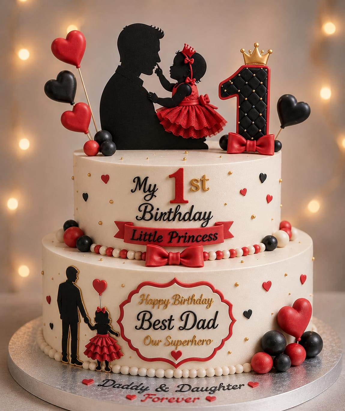 Daddy & Daughter Birthday Cake ❤️