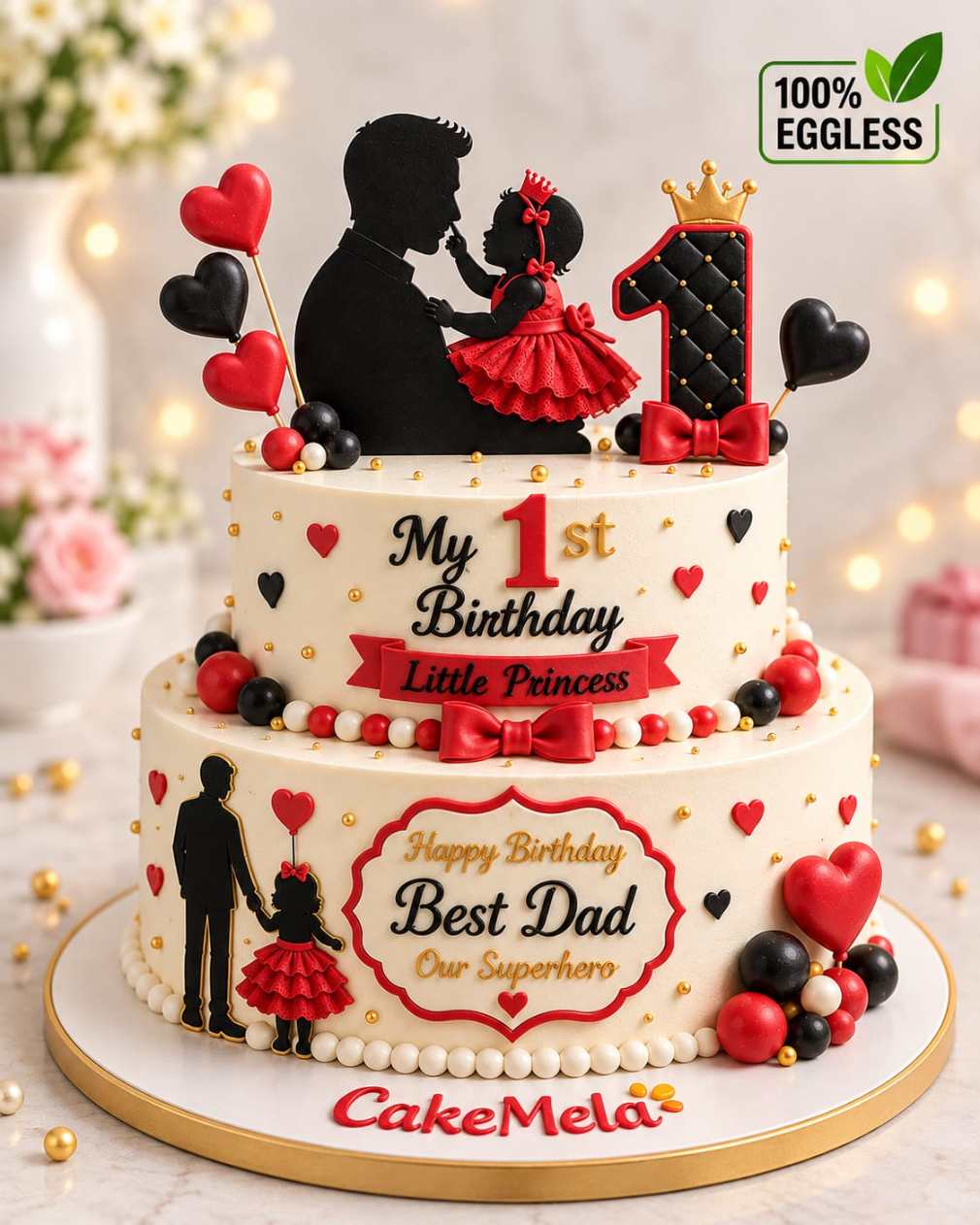 Daddy & Daughter Birthday Cake ❤️ in Ranchi