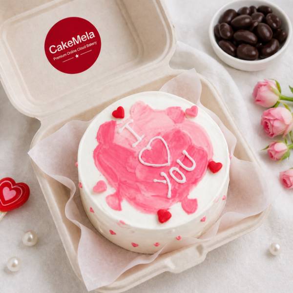 Pink Love Bento Cake in Ranchi