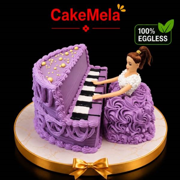 Princess Piano Cake in Ranchi