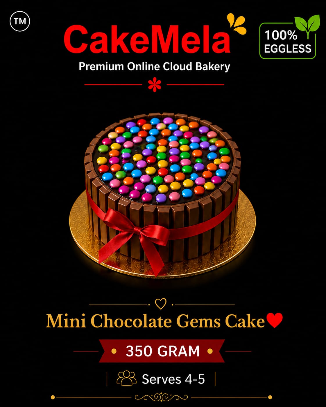 Mini Chocolate Gems Cake in Ranchi